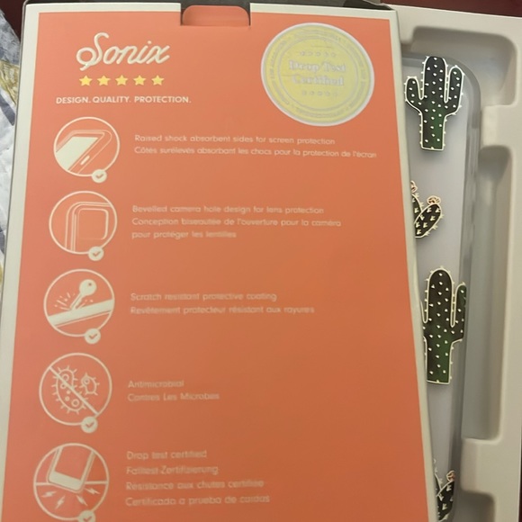 Sonix prickly pear iPhone 13 Pro case brand new never used - Picture 3 of 4